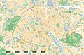 Land cover map of the city and department of Paris Also : SVG map