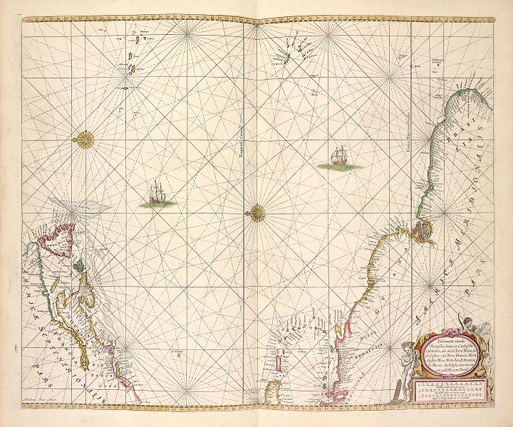 File:Pascaerte van Vlaemsche, Soute, en Caribesche Eylanden, als mede Terra Nova, en de Custen van Nova Francia, Nova Anglia, Nieu Nederlandt, Venezuela, Nueva Andalusia, Guiana, en een gedeelte (NYPL b13908778-1619051).jpg