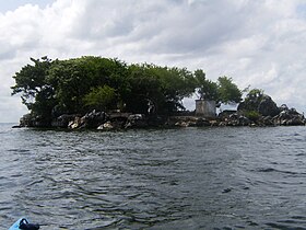 Uitzicht op Pelican Island in juli 2008.