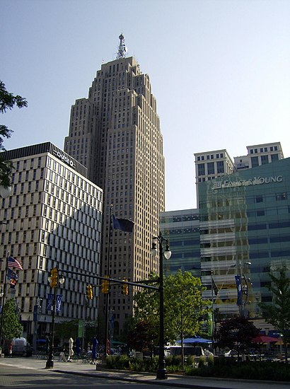 Cómo llegar a Penobscot Building en transporte público - Sobre el lugar