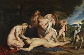 Peter Paul Rubens, Adonis'in Ölümü, yak.  1614. İsrail Müzesi, Jerusalem.jpg