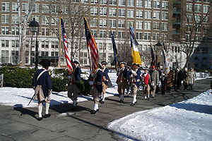 Philadelphia Continental Chapter of the SAR at a ceremony commemorating the birth of George Washington Philadelphia Continental SAR.jpg