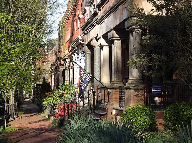 Porches along Beech Avenue