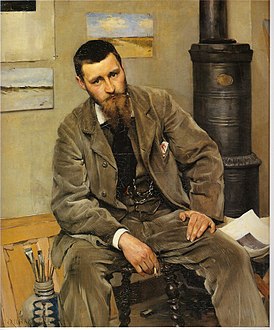 Ричард Берг. Портрет Нильса Крюгера (1883)