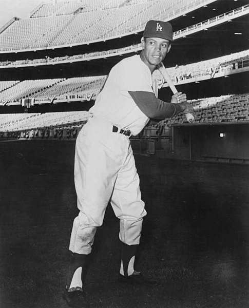 Wills with the Dodgers, circa 1960