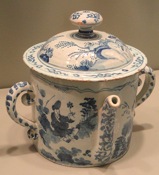 File:Posset Pot with Chinese figures in a landscape, 1670-1685, probably London, tin-glazed earthenware - Gardiner Museum, Toronto - DSC01291.JPG