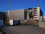Praha - Žižkov, Jana Želivského, demolice budovy CETIN