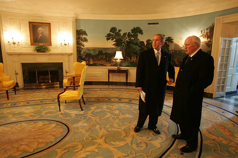 File:President Bush and Vice President Cheney (18640716101).jpg