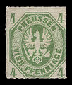 Adler im Rechteck 1861, MiNr. 14