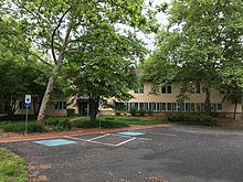 Professional Building contains the bookstore, classrooms, and student lounge and study areas RES Seminary Professional Building.jpg