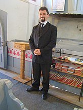 Pastorul bisericii unitariene din satul Mitrești: Kiss Sándor