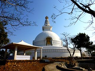 <span class="mw-page-title-main">Vishwa Shanti Stupa, Rajgir</span>