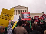 Rally for workers at the Supreme Court