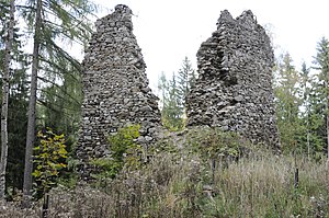 Remnants of the masonry