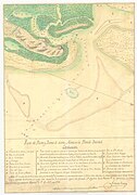 Map of the Santa María River Harbor and Bar in East Florida, original by Antonio Conesa; copied in Havana on November 19, 1796, by Pedro Berrio
