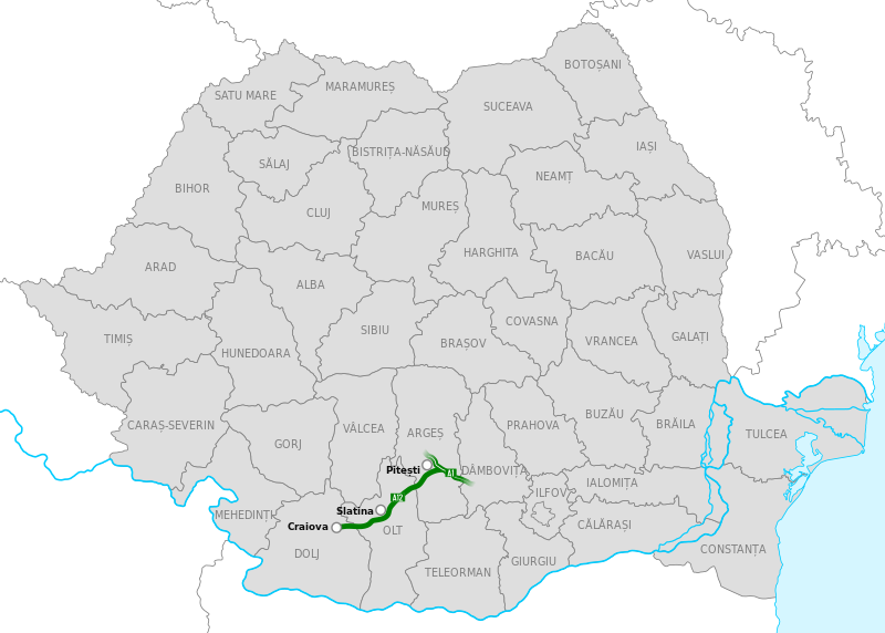 Set up the table Compliance to Conform Drumul expres Pitești–Craiova - Wikipedia