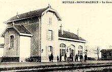 Carte postale de la gare vers 1910.