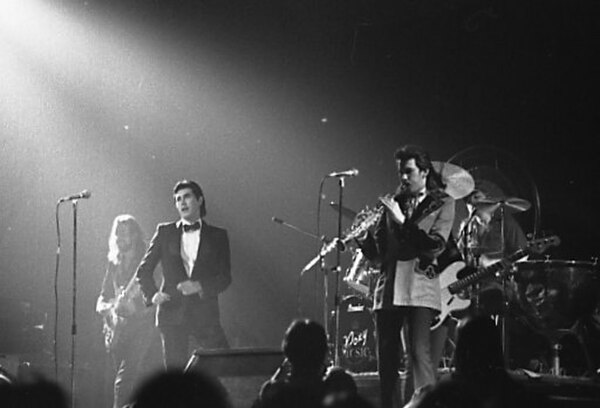 Roxy Music performing in 1974