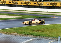 Early in the season, the car featured a brighter yellow color Rubens Barrichello - Imola 1996.jpg