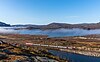 Train between Kiruna and Narvik through the uplands near the border.