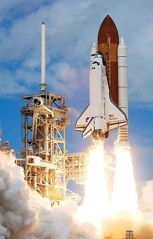 Discovery lifts off at the start of the STS-120 mission.