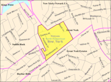 U.S. Census map of Saddle Rock Estates.