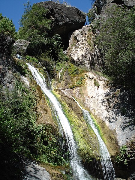 Salmon Creek Falls, near the Big Sur coast, just outside the Ventana Wilderness.