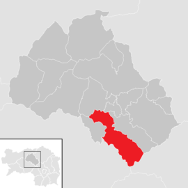 Poloha obce Sankt Stefan ob Leoben v okrese Leoben (klikacia mapa)