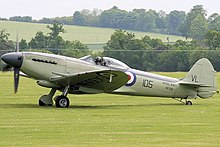 Supermarine Seafire, an example of the type used by 761 NAS Seafire - Duxford 2008 (2503036522).jpg