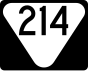 Indicatore della State Route 214