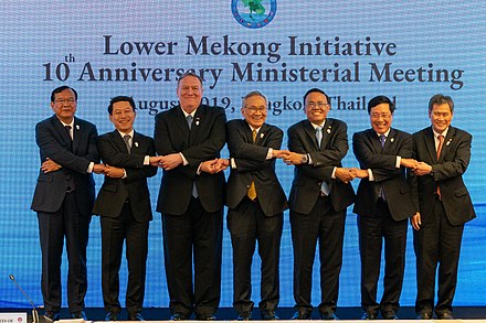 Ministers at the 2019 meeting in Bangkok, Thailand Secretary Pompeo Participates in Lower Mekong Initiative Ministerial (48430085907).jpg