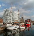 Ships in Salthouse dock Liverpool 09 June 2013