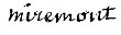 Signature de Jean comte de Miremont