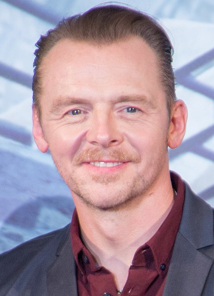 Pegg in 2016 for the Japan premiere of Star Trek Beyond