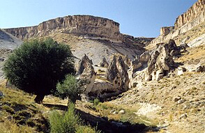 Höhlen und Taubenhäuser im Soğanlı-Tal