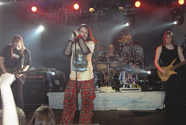 Sonata Arctica performing in Helmond, Netherlands, in April 2006
