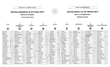 Chamberwale Vum 20. Oktober 2013