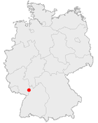 Lage der kreisfreien Stadt Speyer in Deutschland