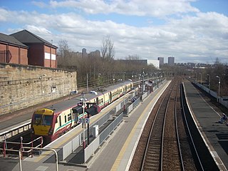 <span class="mw-page-title-main">Springburn railway station</span> Railway station in Glasgow, Scotland