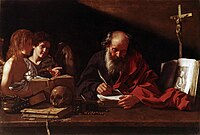 Hieronymus besöks av änglar. Bartolomeo Cavarozzi (1590–1625).
