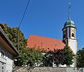 Die Peter und Paul Kirche, Blick vom Schafhof