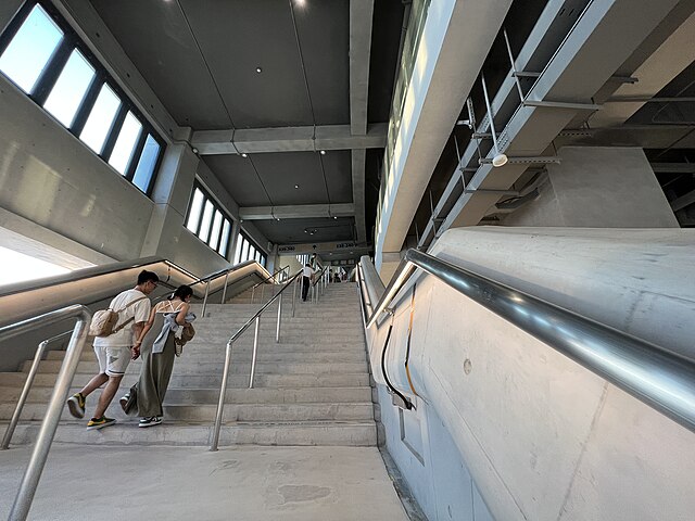 Stairs leading to upper stands.