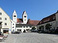 Steingaden Abbey church and market place