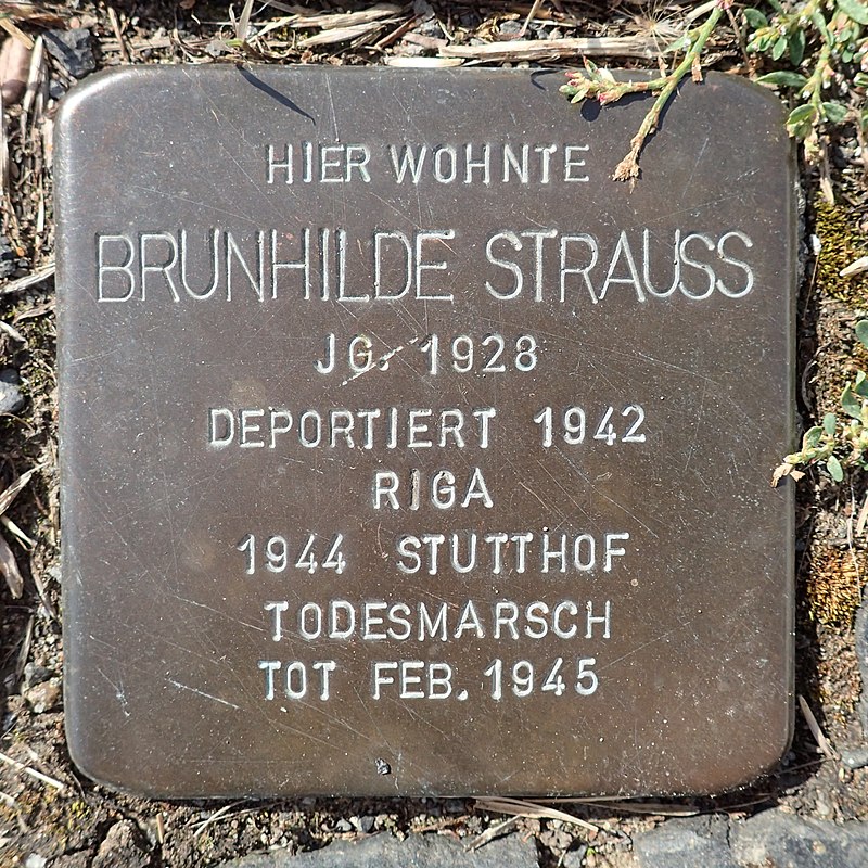 Stolperstein Vacha Steinweg 2 Brunhilde Strauss.jpg