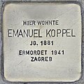 Stolperstein für Emanuel Koppel (Wiener Neustadt).jpg