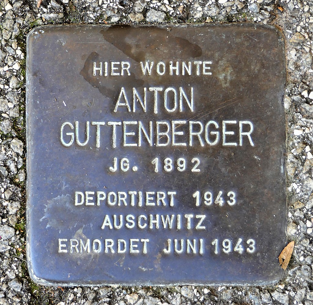 Stolperstein für Anton Guttenberger, Römmelgasse 8, Schorndorf.JPG