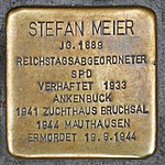 Stolperstein für Stefan Meier (Kaiser-Joseph-Straße 167)