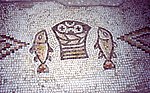 Miniatuur voor Bestand:Tabgha Church Mosaic Israel.jpg