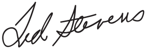 Ted Stevens’ Unterschrift