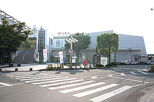 Tendō Station East Entrance.jpg